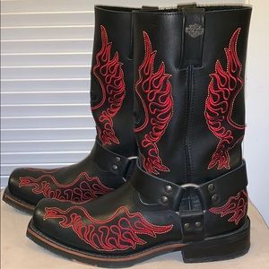 Harley-Davidson Slayton Skull & Flames Boots